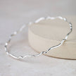 Sterling Silver Geo Scroll Bangle Bracelet