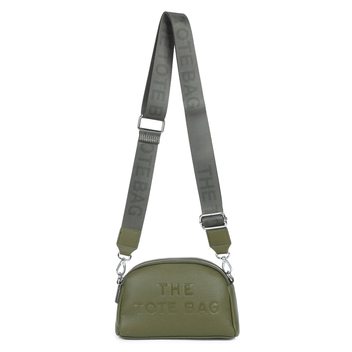 Chocolate brown Jamie Bags double zip crossbody bag with adjustable strap and sleek design, accessories for everyday style.