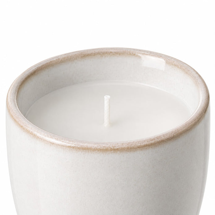 White Porcelain Acorn Candle Pot