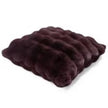 Burgundy Luxury Faux Fur Cushion