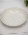 Patterned Nordic Monochrome Pasta Bowls - Set of Four