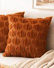 Orange Fluffy Multi Pumpkin Cushion Cover