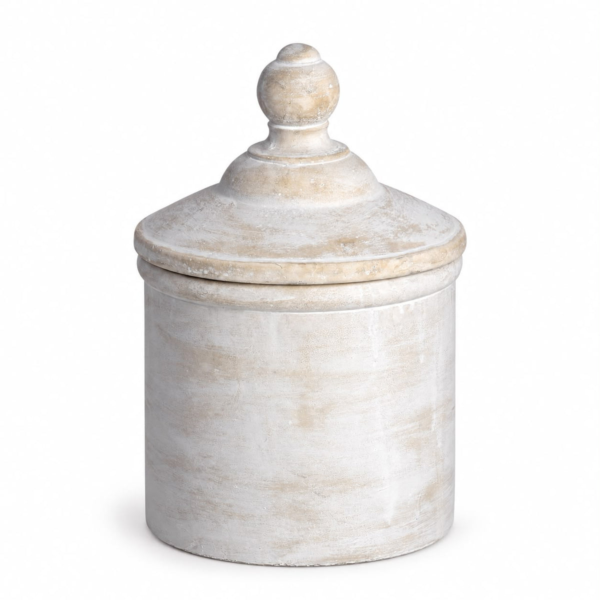 White Stone Storage Jar Canister — product image 4