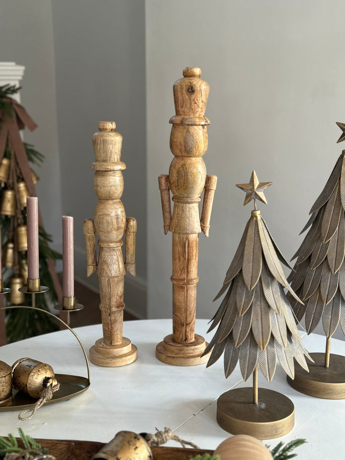 Wooden Natural Nutcracker Decoration