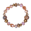 Venus Semi-Precious Stone Crystal Elasticated Bracelet