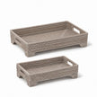 Wickham Rattan Rectangle Footed Tray