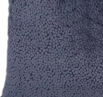 Navy Blue Velvet Bingham Cushion Cover, close-up of the navy velvet texture