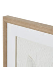 White feather wall art by Hill Interiors in a frame, designed as elegant wall decor for modern interiors.