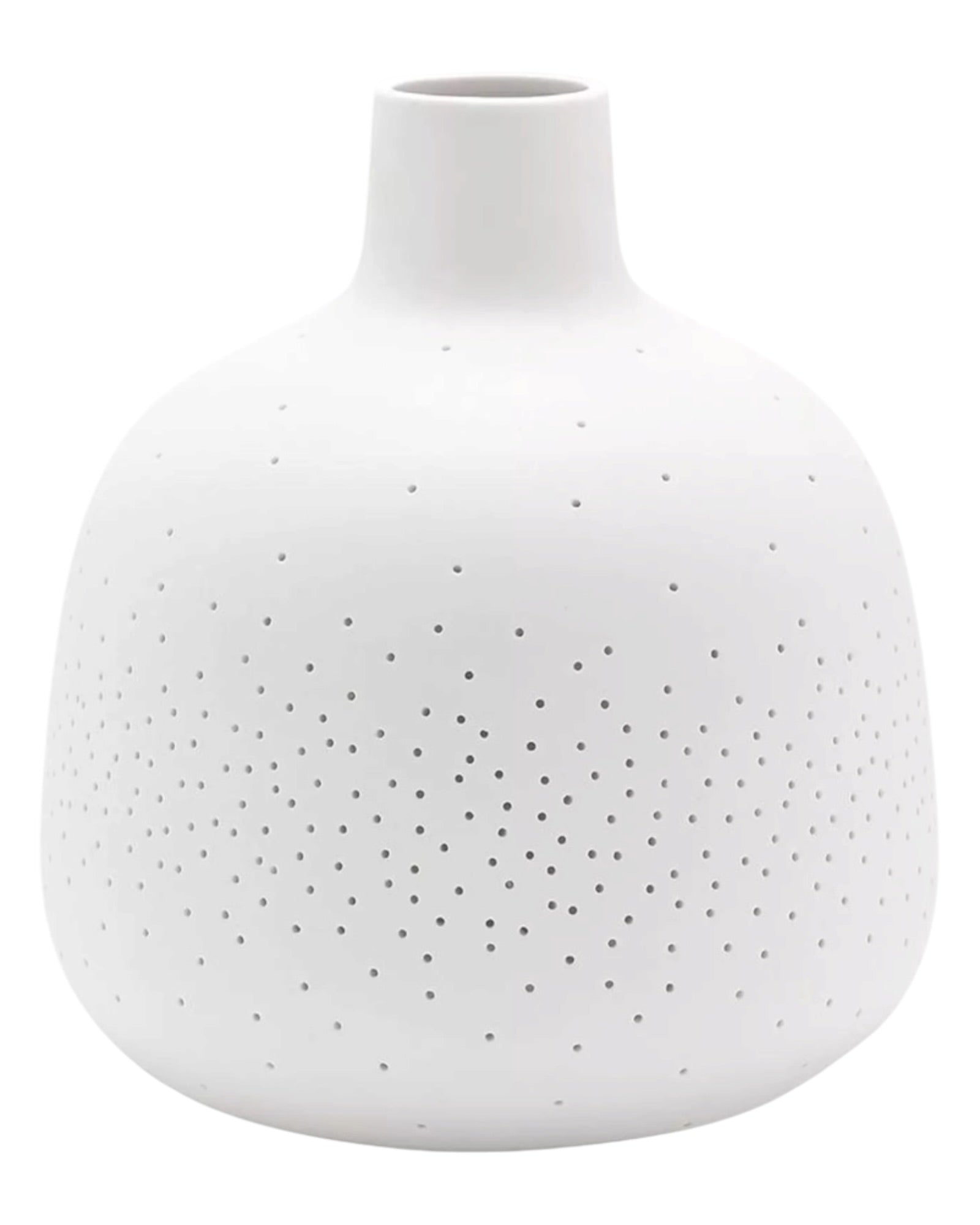 White Ceramic Loire Bottle LED Table Lamp
