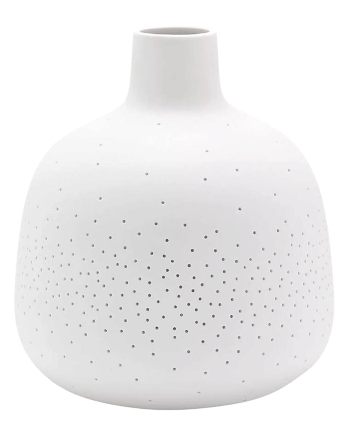 White Ceramic Loire Bottle LED Table Lamp