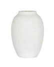 Ashen white matte tall vase by Hill Interiors, featuring a sleek, modern design perfect for contemporary home decor.
