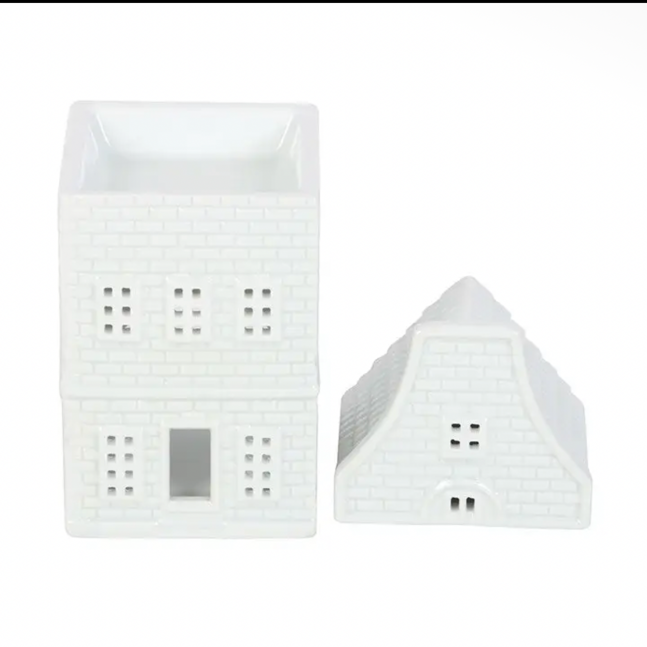 White Ceramic Dutch House Wax Melt Oil Burner - PRE ORDER END AUGUST DELIVERY