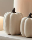 Matt White Ceramic Pumpkin