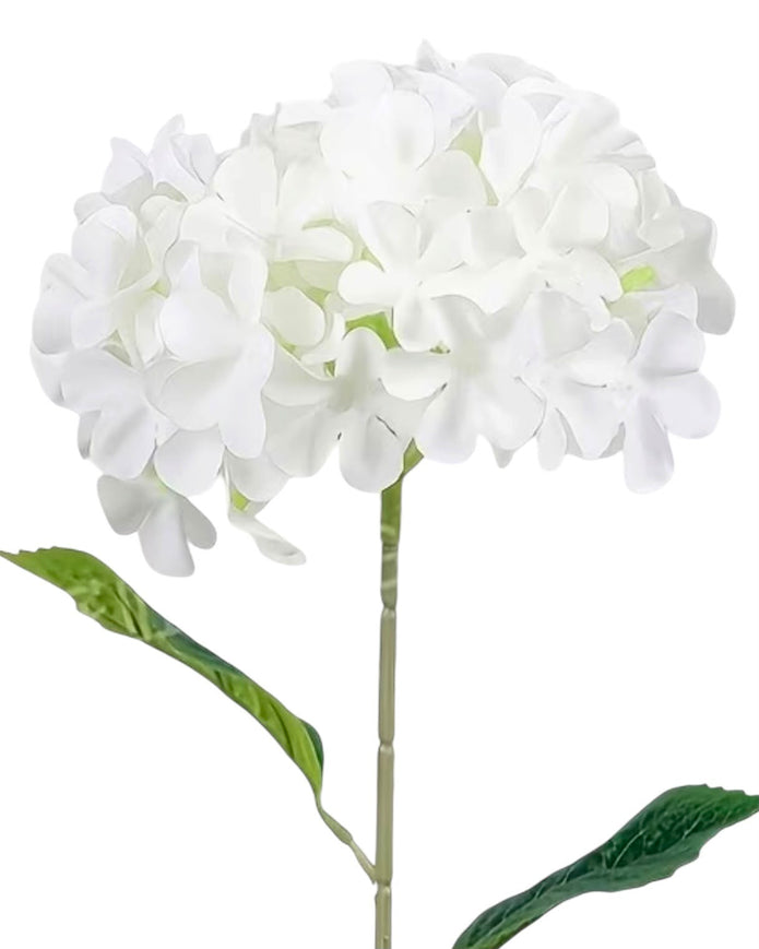 Artificial Tall Soft White Hydrangea Stem
