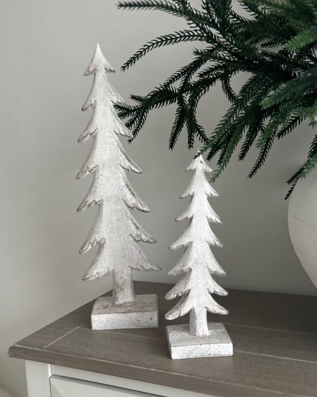 Large Snowy Forest Tree Sculpture