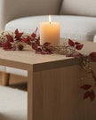 Autumn Burgundy Leaf Garland – Rich Burgundy Faux Foliage for Seasonal Home Styling