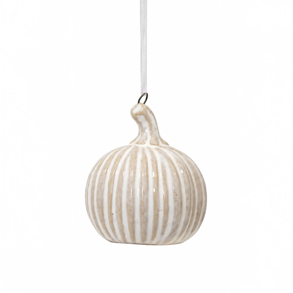 Hanging Ceramic Natural Pumpkin