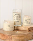 Beige Moments Double Wick Candle - Happy Home