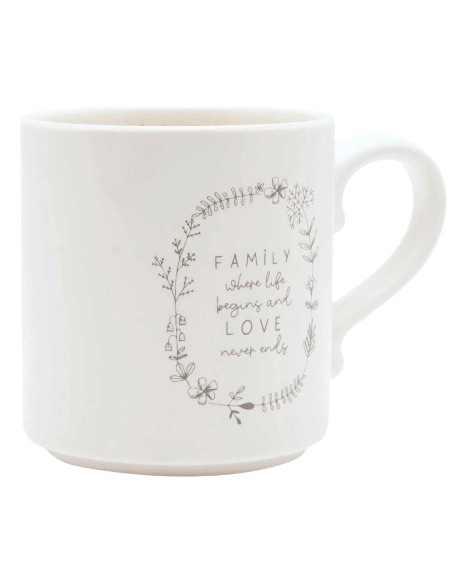 Beige Moments Mug - Family - Neutral Ceramic Coffee Cup