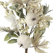 White Pumpkin And Flower Spray