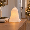 White Porcelain Christmas Bell Lamp
