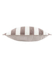 Brown Striped Outdoor Garden Seat Scatter Cushion Cover