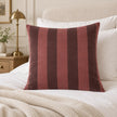 Burgundy Stripe Jacquard Velvet Cushion Cover