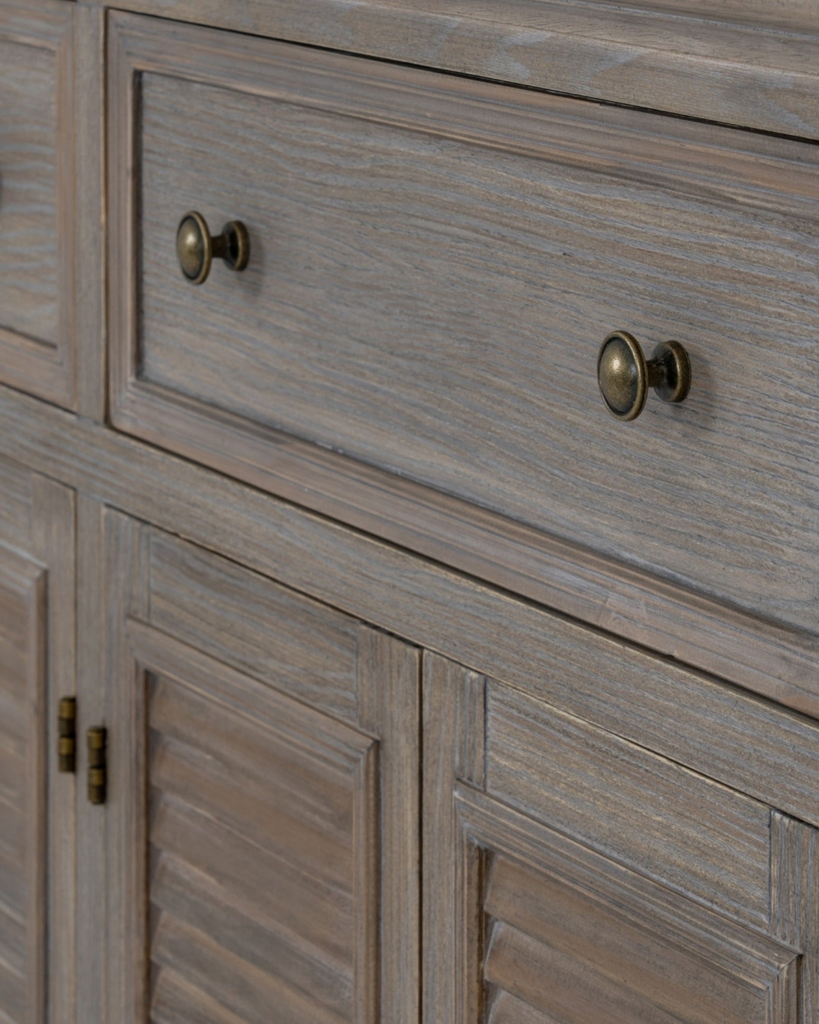 Large Hill Interiors Delphine Collection 6-door, 3-drawer dresser base with spacious storage and elegant furniture design.