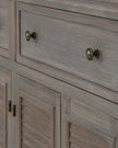 Large Hill Interiors Delphine Collection 6-door, 3-drawer dresser base with spacious storage and elegant furniture design.