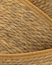 Natural woven rope basket with handles, ideal for home decor storage, by Satchville.