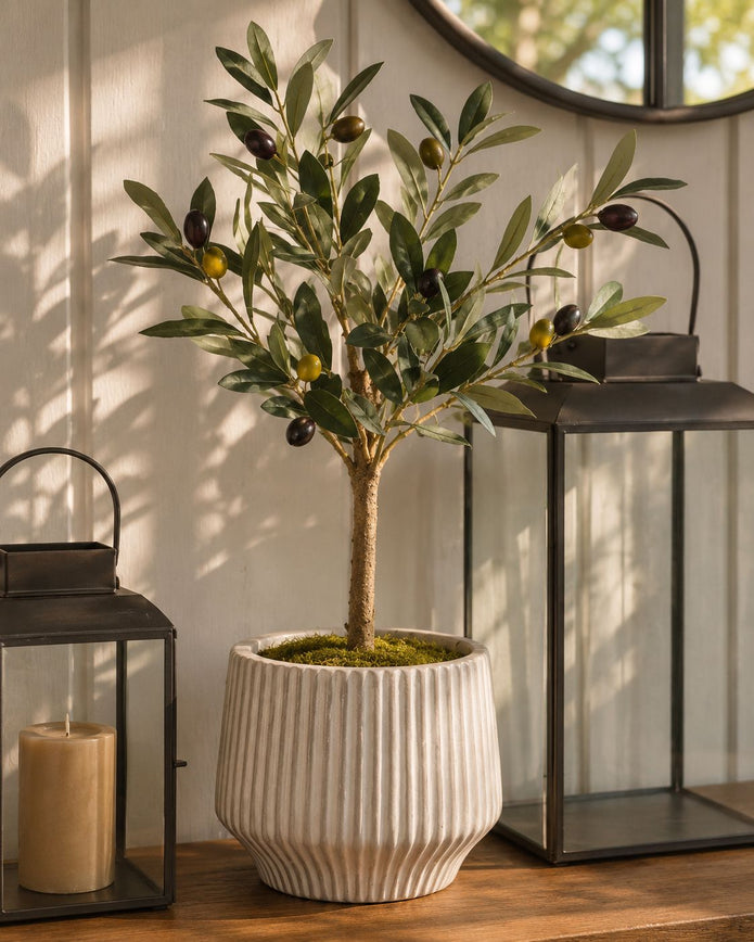 Small Artificial Faux Olive Tree - Romano