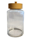 Glass Jar With Wooden Lid