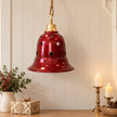 Burgundy Large Metal Bell