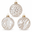 Shatterproof Acrylic Clear And Gold Sparkly Bauble