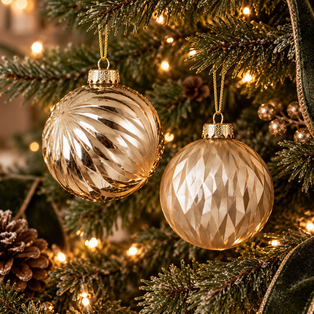 Shatterproof Acrylic Gold Bauble