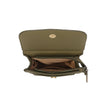 Chocolate brown Jamie Bags crossbody bag with wide strap and front pocket, stylish accessories for everyday wear.