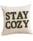 Stay Cozy Olive Green Cushion Cover