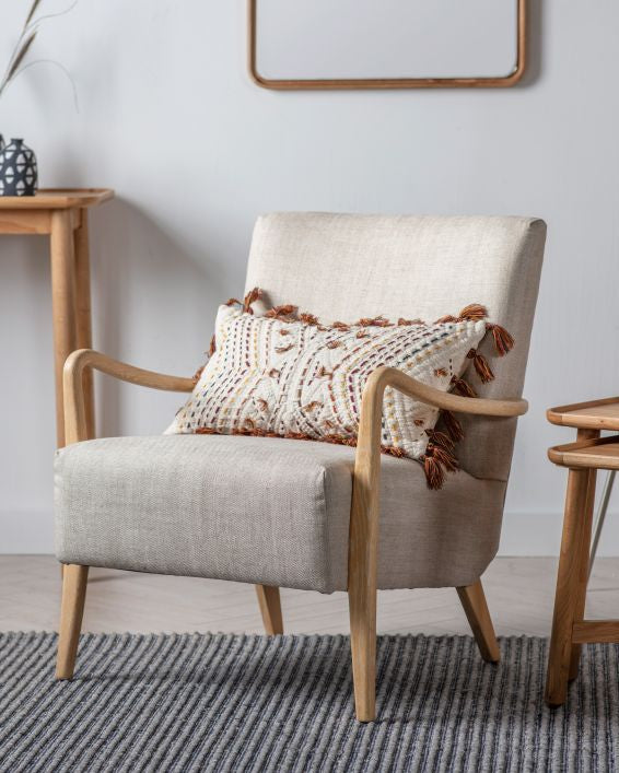 Chedworth Armchair Natural Beige Linen - PRE ORDER UP TO FOUR WEEKS DELIVERY