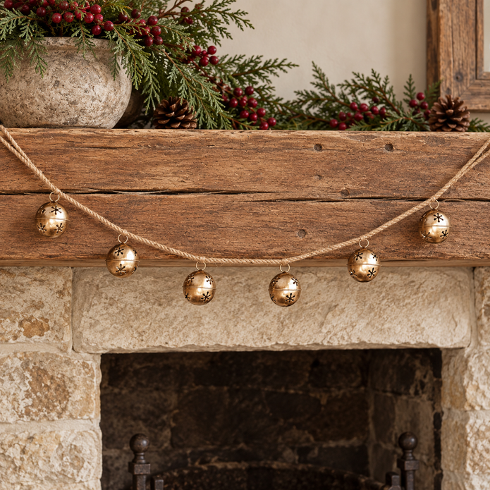 Gold Bell Garland
