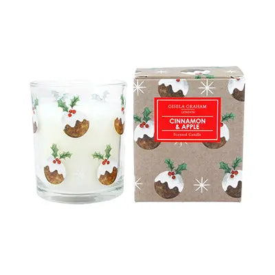 Christmas Puddings Boxed Candle Gisela Graham
