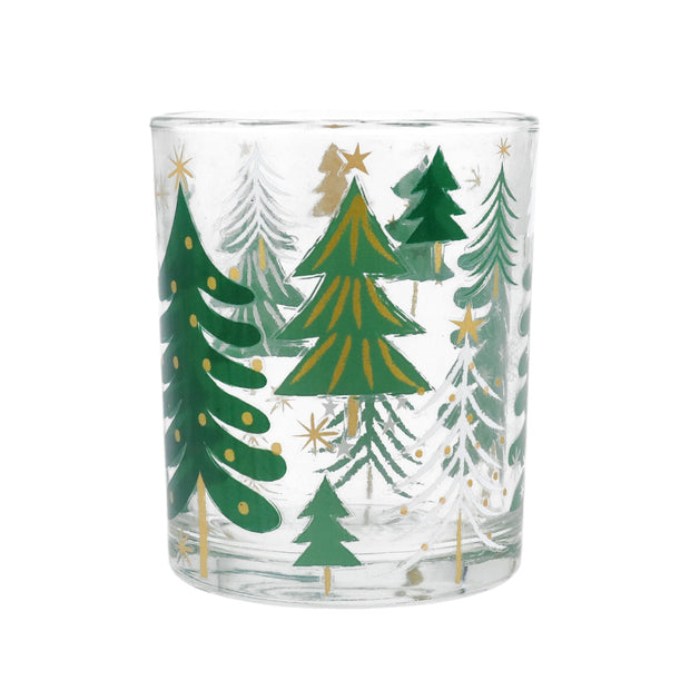 Green Trees Tealight Holder