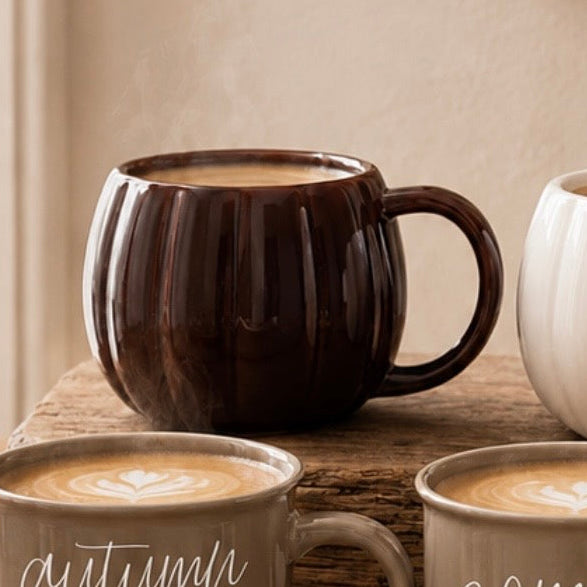 Sweet Water Decor - Brown Ceramic Pumpkin Mug