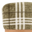 Olive Green Checkmate Rolled Fleece Blanket Throw