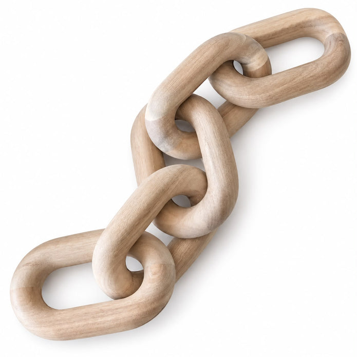 Natural Wooden Chain Decor