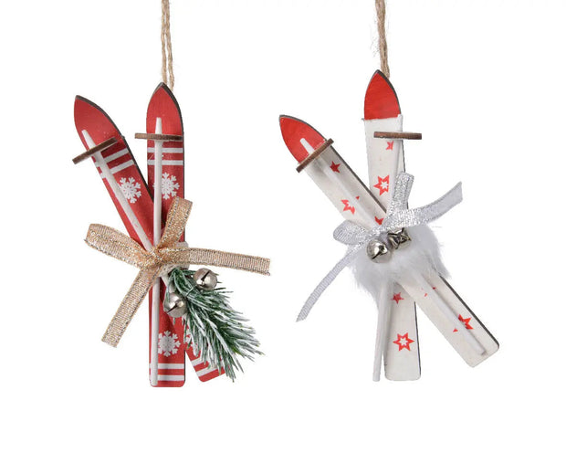 Hanging Pair Of Ski Decoration
