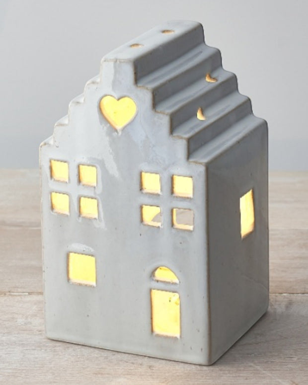 Ceramic House Tealight Candle Holder