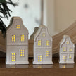 White Ceramic LED Light Up Christmas Village House