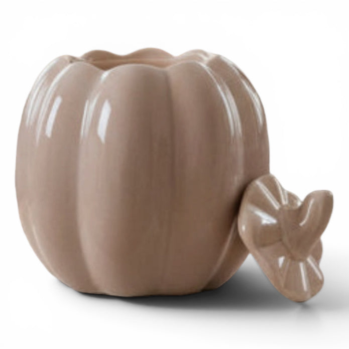 Tall Taupe Pumpkin Oil Burner