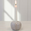 Ceramic Natural Pumpkin Dinner Candle Holder