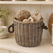 Burley Round Small Basket with Rope Handles